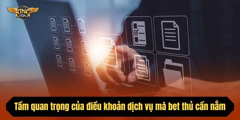 Tầm quan trọng của điều khoản dịch vụ mà bet thủ cần nắm